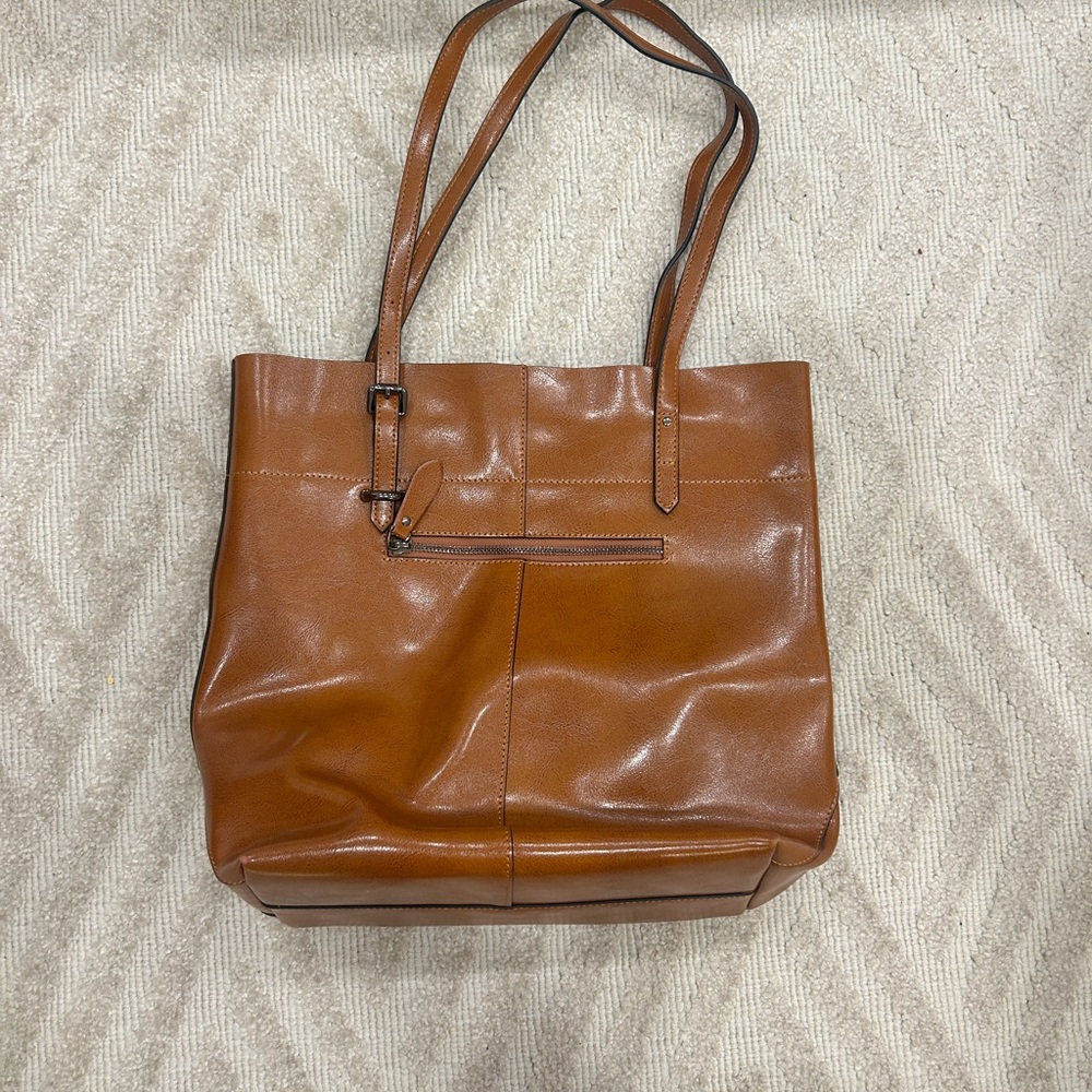 Leather Tote Bag in Brown - Women Bags